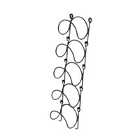 Magideal - Estante Para Vinos, Expositor De Botellas De Vino, Soporte De Pared De Metal Rústico, Toallero Colgante Para El Hogar, Bodega, Granja, Bar, Despensa