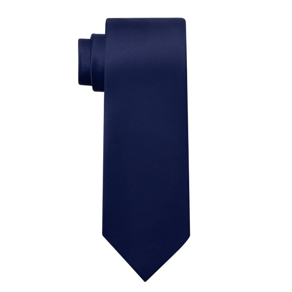 Corbata KOOELLE Azul Marino Sólida de Microfibra 8 cm x 150 cm