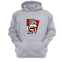 Genérico - Polerón Canguro Moes Gris Claro Talla M Unisex