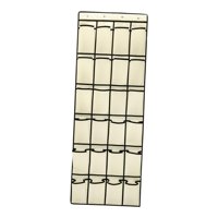 Magideal - Organizador De , Estante De 24 Bolsillos, Tejida Con Ganchos, Estante De Suspensión Duradero Beige, Exhibición De Almacenamiento Sobre