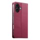 thumbnail image 3 of Funda tipo cartera con bloqueo RFID para iPhone 17 cubierta magnética de cuero con tapa y soporte Rojo, 3 of 6