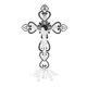 thumbnail image 4 of Crucifijo Decorativo De Metal Cruz De Pie Decoración De Mesa Cristiana Portátil Negro, 4 of 5