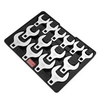 Juego De Llaves Con Forma De Pata De Gallo Vevor, 14 Piezas, 1/2 Drive Sae, Con Bandeja De Almacenamiento