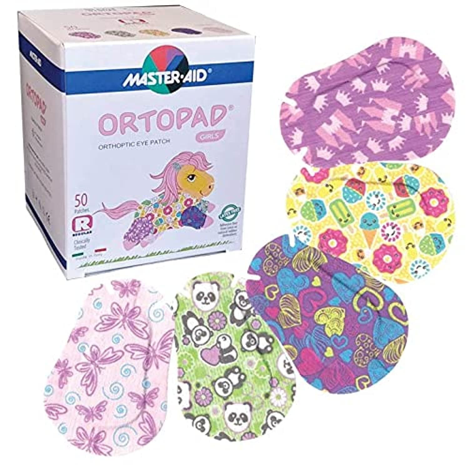 Eye Patches Ortopad® Bamboo Girls De 4 Años O Más, 50 Unidades De Helado