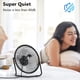 thumbnail image 5 of Ventilador de escritorio Zuvas silencioso, pequeño, USB, rotación de 360°, 2 velocidades, 10 cm, 5 of 7