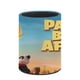 thumbnail image 3 of Oso Panda en África-theme Cylinder Pen Holder Pencil Organizer with Flannel Lining PVC Leather Material Cardboard Base for study work 10*8CM, 3 of 6