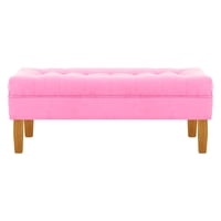 Bodevir - Banqueta Wood 2C Felpa 04 Rosado
