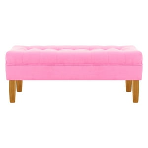 Bodevir - Banqueta Wood 2C Felpa 04 Rosado