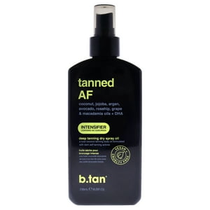 B Tan - Aceite Bronceador Seco Intensificador De Bronceado De Para Unisex Protector Solar De 8 Oz