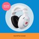thumbnail image 3 of Diadema Lucid Audio Hearmuffs GrowBand para niños de 0 a 4 años, color rosa y blanco, 3 of 4