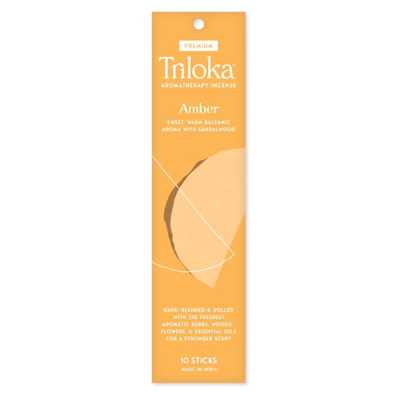 Incienso Triloka Amber Premium 10 varillas aromaterapia