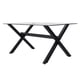 thumbnail image 1 of Mesa Rectangular Xinia 160x90 cm | Metal Negro, 1 of 5
