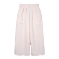 Pillin - Pantalón Buzo Niña Wide Leg Crudo