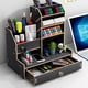 thumbnail image 5 of Stylish Wooden Pen Holder - Perfect for Office Desk, Bedroom Decor, and Student Storage, 5 of 5