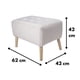thumbnail image 3 of Pouf Petrum con Capitone Blanco 62x42x42 cm, 3 of 3
