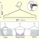 thumbnail image 2 of Perchas para ropa Amber Home, 17 unidades, alambre de metal negro resistente, 30 unidades, 2 of 7