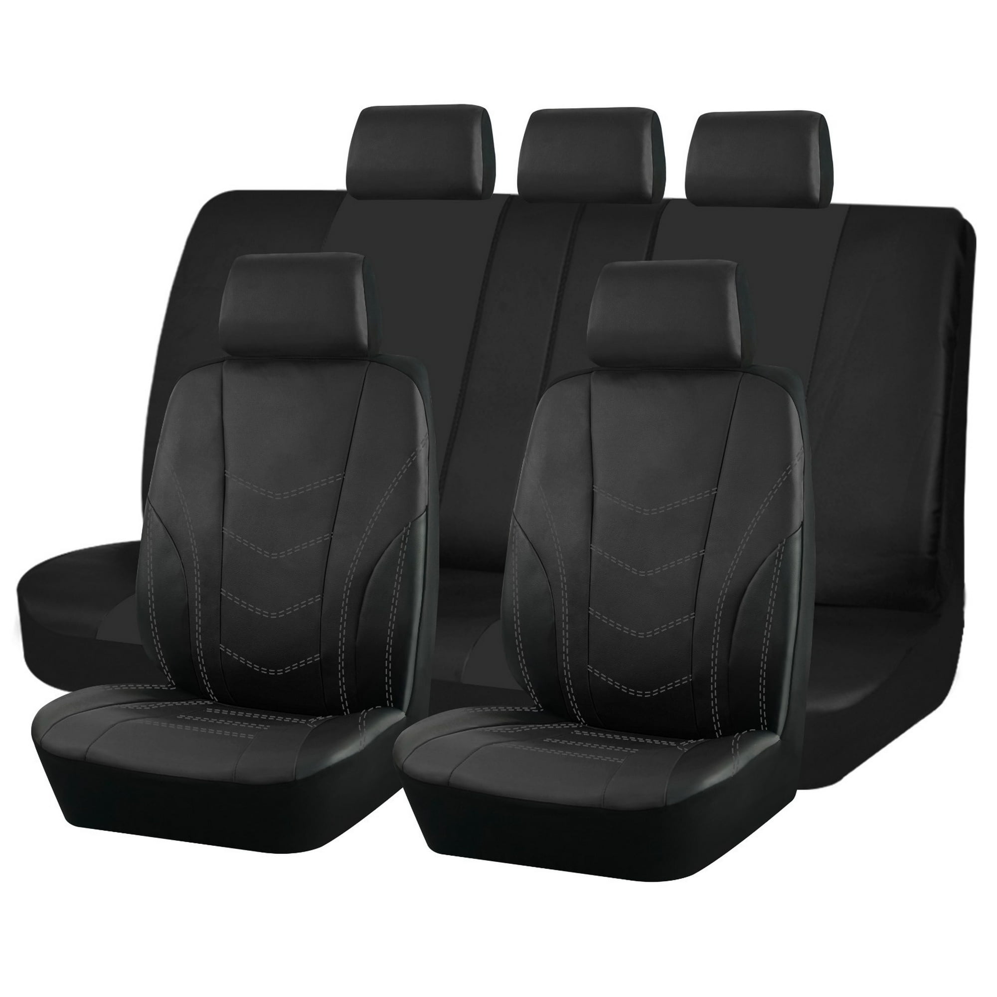 Jj Group - Fundas Asientos Eco-cuero Para Autos Cubre Asientos