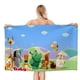 thumbnail image 1 of Tiny Bunch Baby TV Toalla de playa de secado rápido con diseño temático, regalo para mujeres y niñas, ideal para cumpleaños, fans, amantes de la música, uso en la playa o al aire libre, 78 × 150 cm, 1 of 6