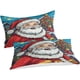 thumbnail image 3 of Juegos de ropa de cama con estampado 3D de Papá Noel, con fundas de almohada, juego de funda nórdica de microfibra suave de 3 piezas, funda de edredón con cremallera para anuncio, 3 of 3