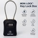 thumbnail image 3 of Caja de seguridad para llaves Iron Lock, mediana, impermeable, con código de 4 dígitos, 3 of 9