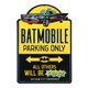 thumbnail image 1 of Letrero de estacionamiento Batman Batmobile de Open Road Brands para decoración de pared, 1 of 7