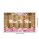 thumbnail image 1 of 1pc, Wedding Flag Church Wedding Props Arrangement Decoration Hanging Flag Pink Wedding Banner Romantic Background Cloth, 1 of 3