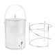 thumbnail image 4 of Dispensador De Bebidas Con Grifo Contenedor Dispensador De Bebidas Para Mesa De Nevera 19cmx39cm 5L Blanco Y Soporte, 4 of 5