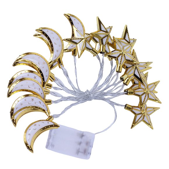 Ramadan Lantern String Lights Lámpara De Hadas Para Bodas Blanco Cálido 3m