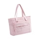 thumbnail image 4 of Bolsa de la computadora portátil para mujeres con tira de con correa portátil portátil con cremallera resistente para el viaje de negocios citas Rosa, 4 of 5