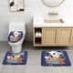 thumbnail image 2 of Juego de Alfombras de Baño Jabberjaw Terciopelo Coral 3 Piezas, 2 of 6