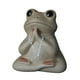 thumbnail image 2 of Estatuilla De Mascota De Té De Rana De Cerámica Estatuas De Animales Pequeños Accesorio Elegante Estilo Encantador A, 2 of 5