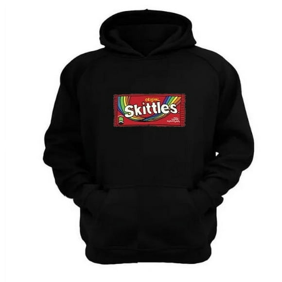 Polerón Canguro Skittles Negro Talla L Unisex