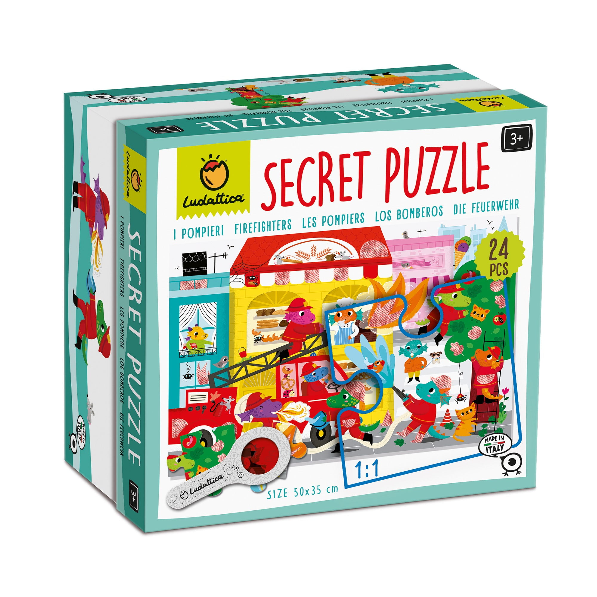 Puzzle Secreto Los Bomberos Ludattica