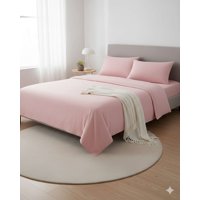 Mylhogar - Sabana Extra Suave Premium De Polar Rosa 2 Plazas