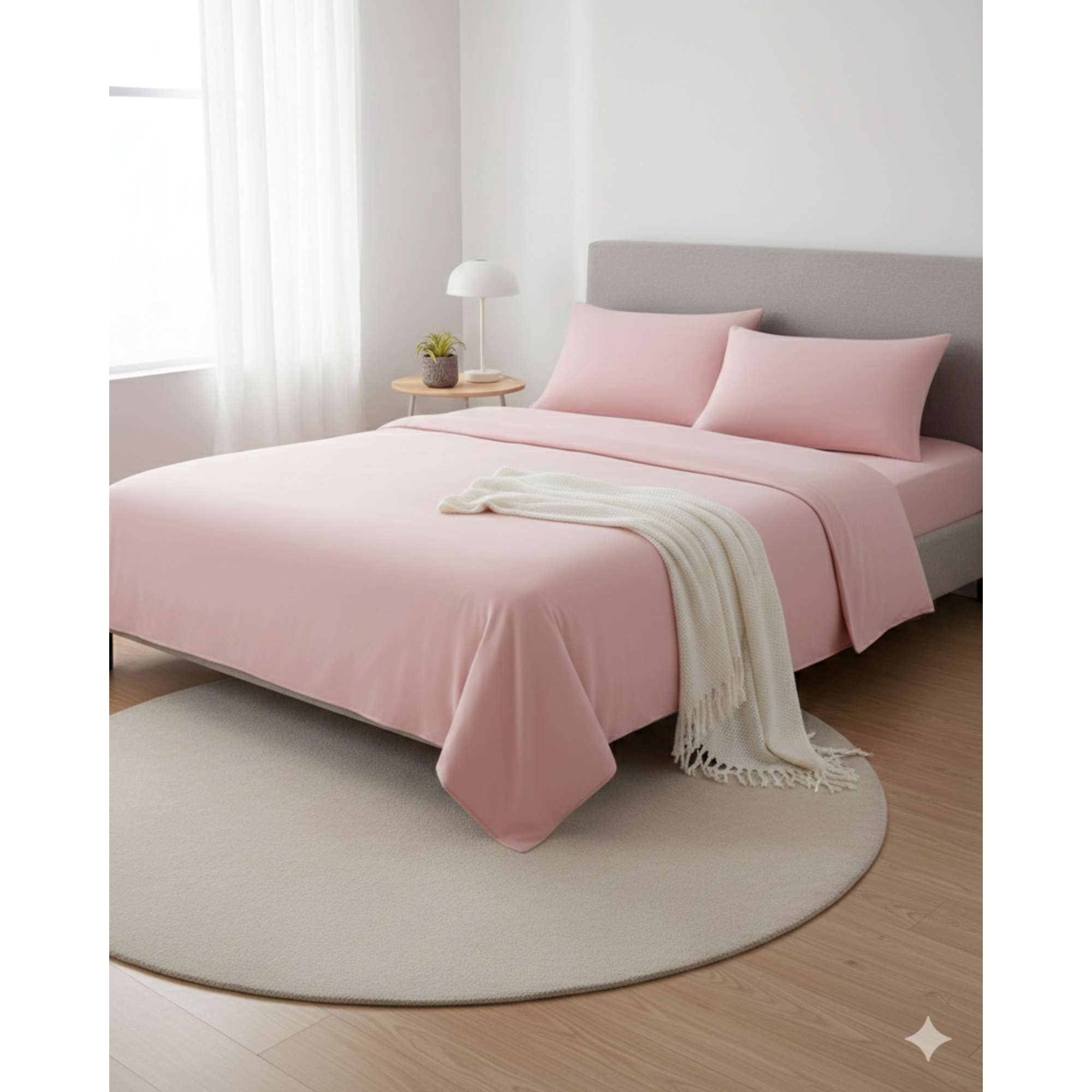 Mylhogar - Sabana Extra Suave Premium De Polar Rosa King