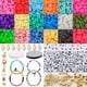 thumbnail image 5 of 4995 Piezas De Cuentas De Arcilla Cuentas De Disco Redondas Planas Cuentas Espaciadoras Manualidades DIY, 5 of 5