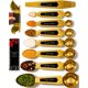 thumbnail image 1 of Cucharas Medidoras Magnéticas Doradas de 8 Piezas – STYLED SETTINGS, 1 of 9