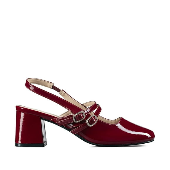 Zapato Taco Talón Descubierto Elegante Mujer Weide YL053