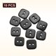 thumbnail image 3 of Uxcell 10 piezas Botones Cuadrados 11mm 2 Agujeros Botones de Concha para Costura Artesanal, Negro, 3 of 6