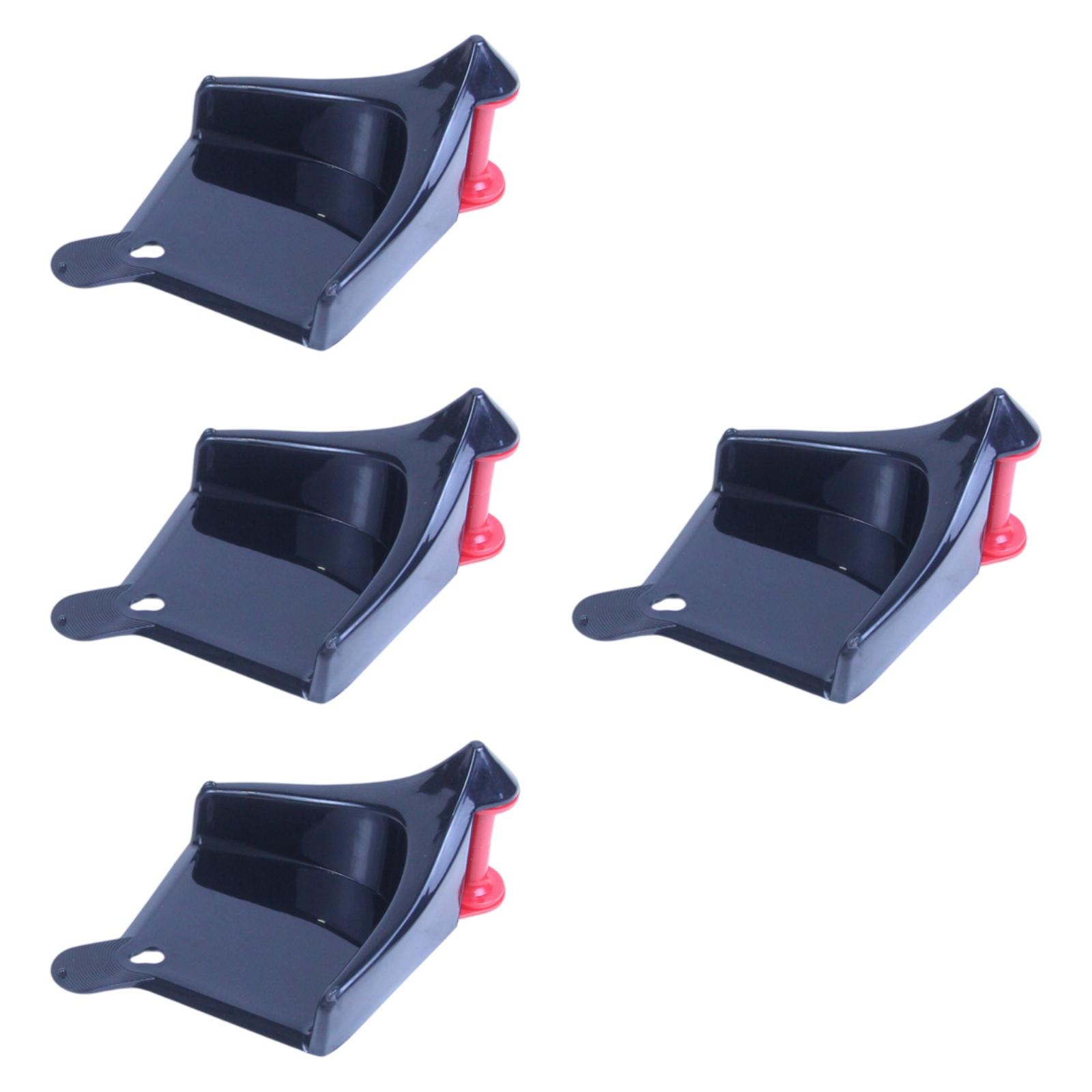 Magideal - Herramienta Para De Guía De Manguera De 4 Ruedas Para Lavado De Autos, Rodillo Para Neumáticos De Motocicletas, Camiones, Suv, Vehículos Recre Negro