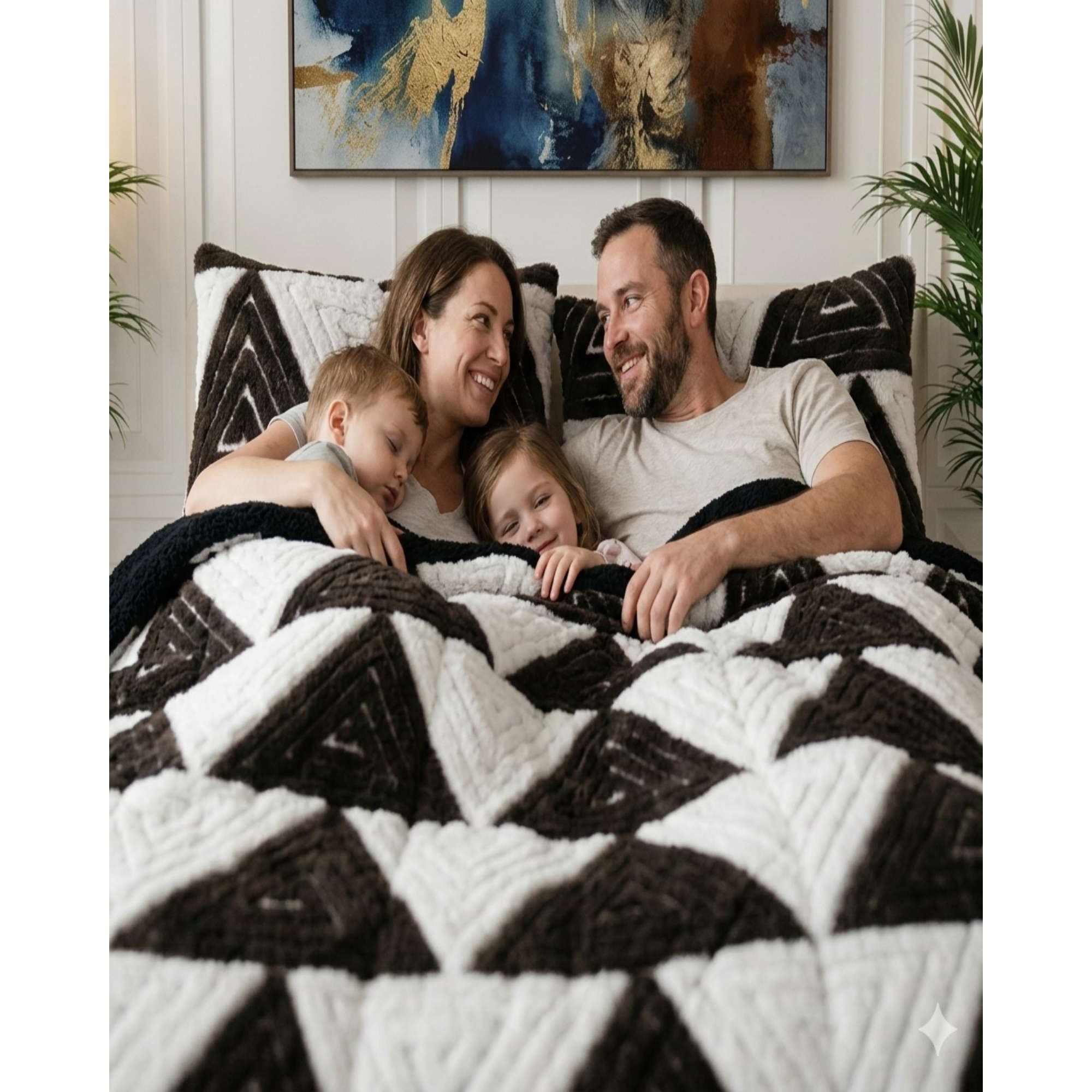 Decoideasemi - Plumón King Jacquard Cutting Premium Chiporro Extra Suave