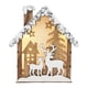 thumbnail image 1 of Árbol De Navidad Decoración Colgante Casa Pequeña De Madera Iluminada Diseño Hueco Elk, 1 of 2