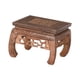 thumbnail image 2 of Vasador de madera Ratch Sporter de planta de planta Retro Joyería Retiser Base de exhibición de madera para el patio Balcón de jardín Figura de patio 13.5CMX13.5CMX9CM, 2 of 5