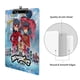 thumbnail image 3 of Miraculous: Las Aventuras de Ladybug Portapapeles de acrílico A4, tamaño carta estándar, carpeta con clip 31.8x 21.5CM para estudiantes, profesores y oficina, 3 of 6
