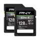 thumbnail image 1 of Tarjeta de memoria PNY Elite-X de 128 GB, SDXC, clase 10 U3 V30, paquete de 2, 1 of 8
