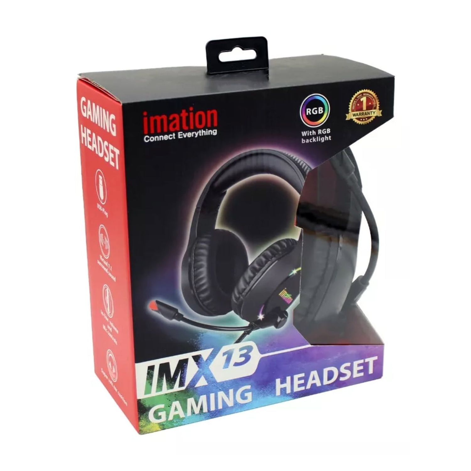 Audífonos Gamer 7.1 Iluminación Rgb Imation Imx13 - Ps