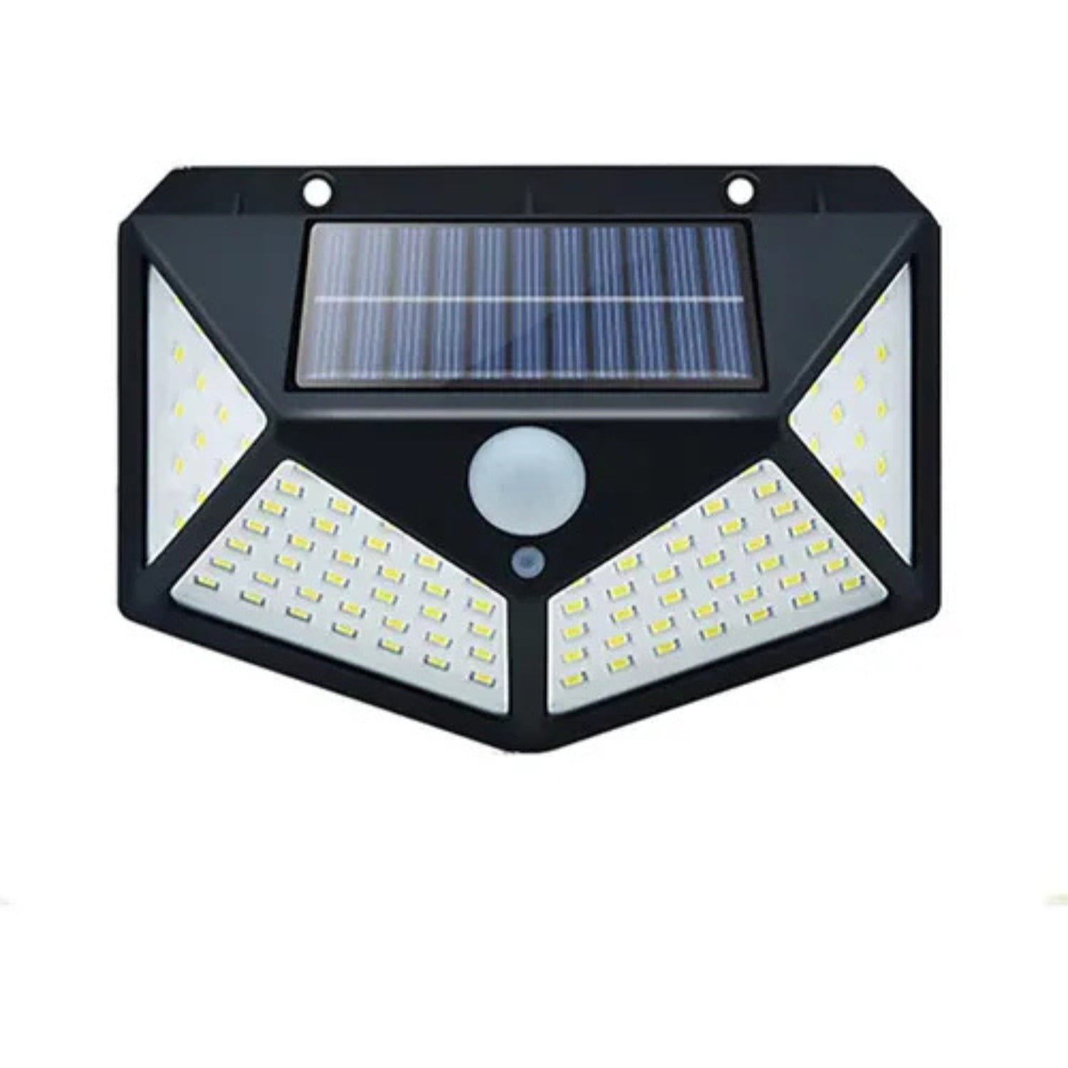 Genérico - Foco Solar Led Exterior Sensor De Movimiento Negro
