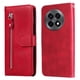 thumbnail image 4 of Funda con Cremallera para OnePlus 13R 5G, Carcasa Cartera de Cuero PU con Soporte y Tarjetero, 4 of 5