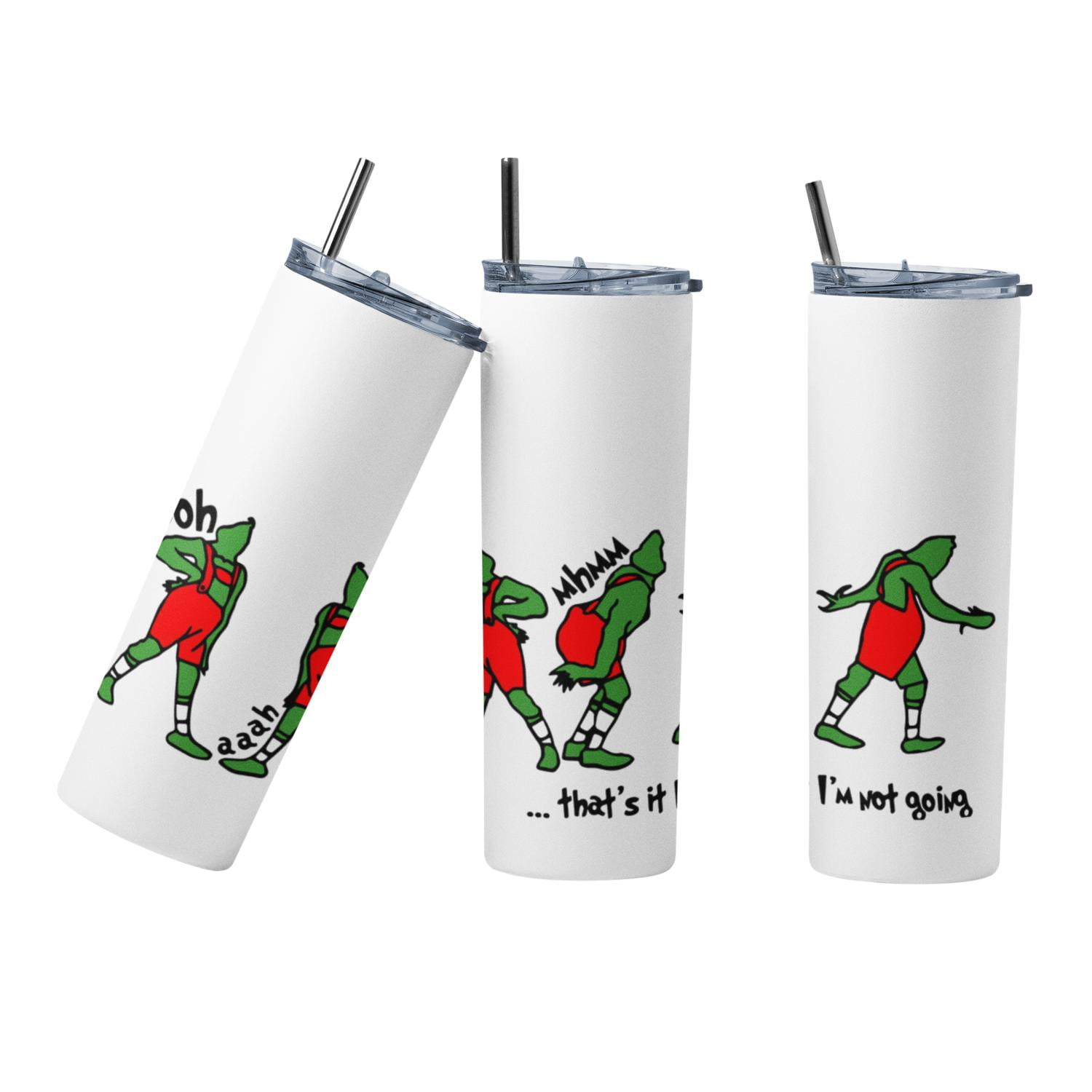 Sm - Termo Botella Térmica Mug Grinch Navidad De Acero Inoxidable Verde