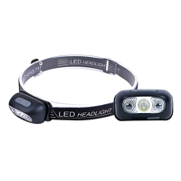 Genérico - Linterna Frontal Led Brillante Luz Cabeza Con Sensor Blanco